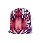 Tiger Design Drawstring Pouch (Large)