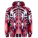 Tiger Design Men s Zipper Hoodie