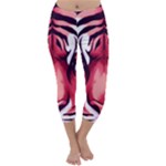 Tiger Design Capri Winter Leggings 
