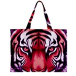 Tiger Design Zipper Mini Tote Bag