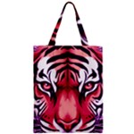 Tiger Design Zipper Classic Tote Bag