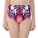 Tiger Design Classic High-Waist Bikini Bottoms