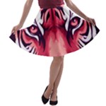 Tiger Design A-line Skater Skirt