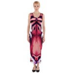 Tiger Design Fitted Maxi Dress