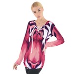 Tiger Design Tie Up T-Shirt