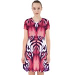 Tiger Design Adorable in Chiffon Dress