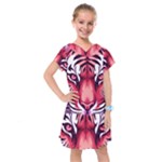 Tiger Design Kids  Drop Waist Dress