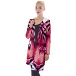 Tiger Design Hooded Pocket Cardigan