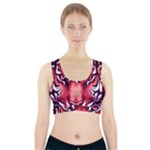 Tiger Design Sports Bra With Pocket