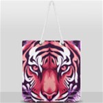 Tiger Design Full Print Rope Handle Tote (Large)