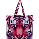 Tiger Design Canvas Travel Bag