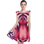 Tiger Design Tie Up Tunic Dress