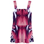 Tiger Design Kids  Layered Skirt Swimsuit