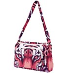 Tiger Design Front Pocket Crossbody Bag