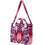 Tiger Design Square Shoulder Tote Bag