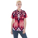 Tiger Design Women s Short Sleeve Pocket Shirt