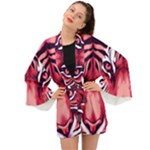 Tiger Design Long Sleeve Kimono
