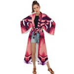 Tiger Design Maxi Kimono