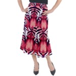 Tiger Design Midi Mermaid Skirt
