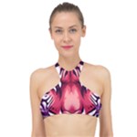 Tiger Design High Neck Bikini Top
