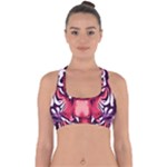 Tiger Design Cross Back Hipster Bikini Top 