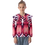 Tiger Design Kids  Peter Pan Collar Blouse