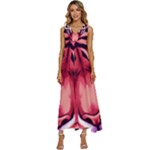 Tiger Design V-Neck Sleeveless Loose Fit Overalls