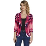 Tiger Design Women s One-Button 3/4 Sleeve Short Jacket