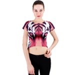 Love the tiger Crew Neck Crop Top