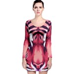 Love the tiger Long Sleeve Velvet Bodycon Dress