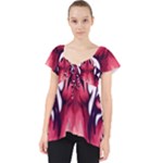Love the tiger Lace Front Dolly Top