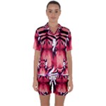 Love the tiger Satin Short Sleeve Pajamas Set