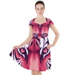 Love the tiger Cap Sleeve Midi Dress