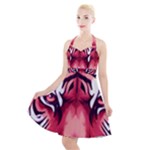 Love the tiger Halter Party Swing Dress 
