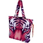 Love the tiger Drawstring Tote Bag