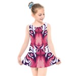 Love the tiger Kids  Skater Dress Swimsuit