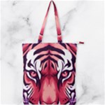 Love the tiger Double Zip Up Tote Bag