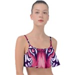 Love the tiger Frill Bikini Top