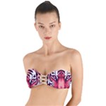 Love the tiger Twist Bandeau Bikini Top