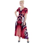 Love the tiger Button Up Short Sleeve Maxi Dress