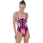 Love the tiger Tie Strap One Piece Swimsuit