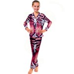 Love the tiger Kids  Satin Long Sleeve Pajamas Set