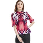 Love the tiger Frill Neck Blouse