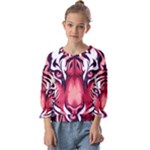 Love the tiger Kids  Cuff Sleeve Top