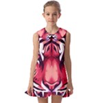 Love the tiger Kids  Pilgrim Collar Ruffle Hem Dress
