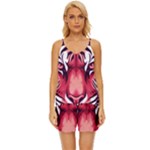 Love the tiger V-Neck Satin Pajamas Set