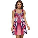 Love the tiger Ruffle Strap Babydoll Chiffon Dress