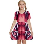 Love the tiger Kids  Short Sleeve Tiered Mini Dress