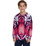 Love the tiger Kids  Crewneck Sweatshirt