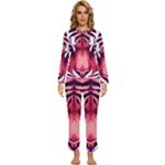 Love the tiger Womens  Long Sleeve Lightweight Pajamas Set